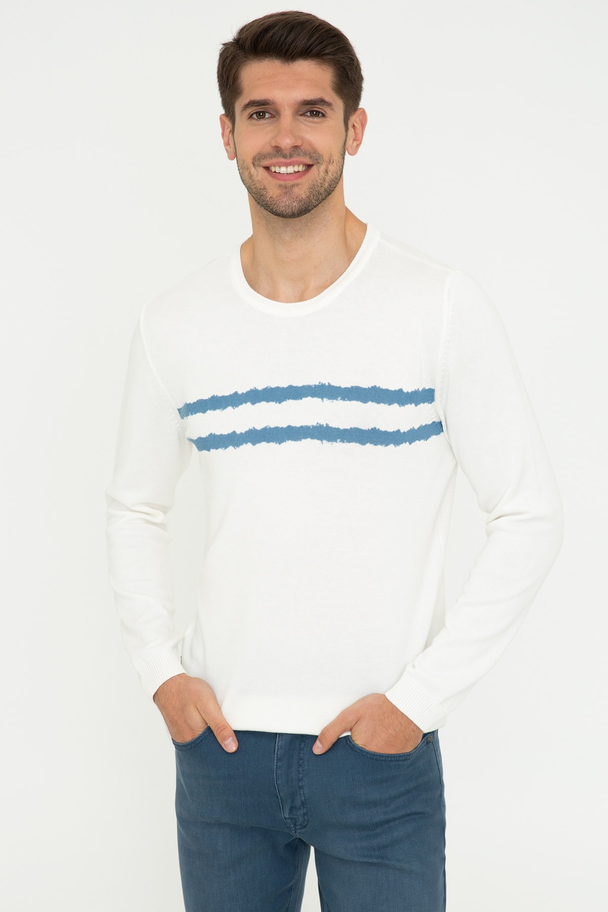 تصویر بافت مردانه آستین بلند راسته | پیر کاردین Pierre Cardin G021SZ0TK.000.1277824 