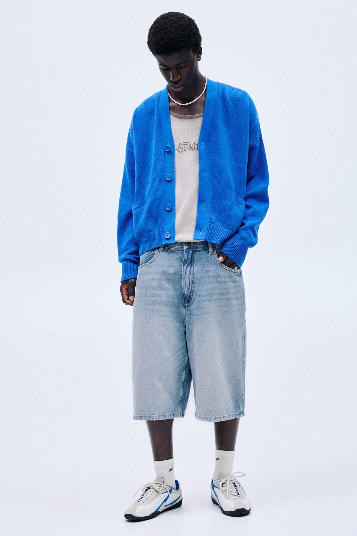 تصویر شلوارک مردانه فاق نرمال راسته | پول اند بیر Pull & Bear 3697505 