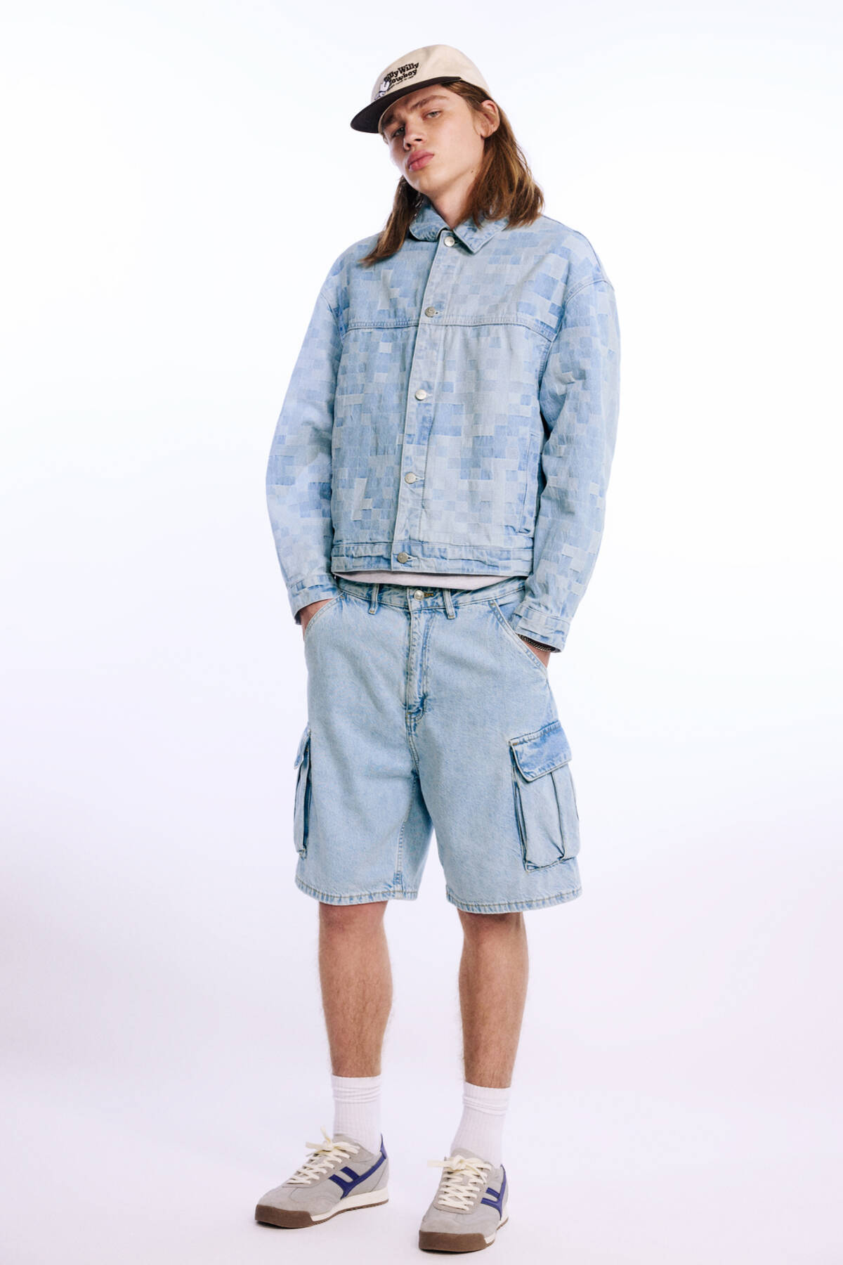 تصویر شلوارک مردانه فاق نرمال راسته | پول اند بیر Pull & Bear 3698506 